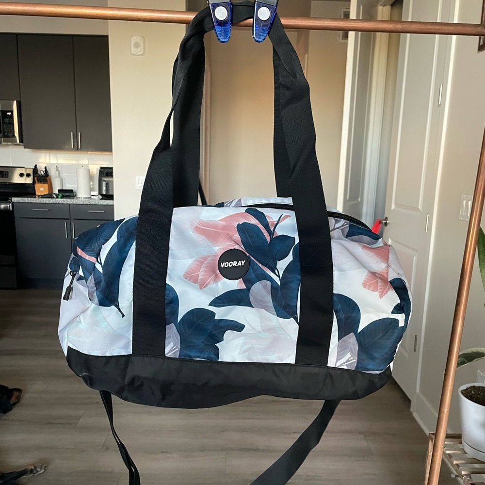 Floral duffel bag